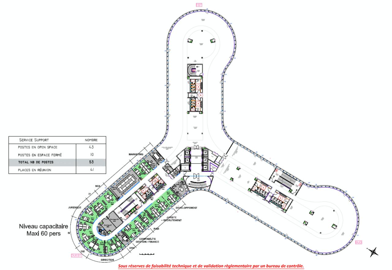 Bureau Issy-les-Moulineaux 826m² Location bureau Issy-les-Moulineaux Hauts-de-Seine OLBUR2426190 3